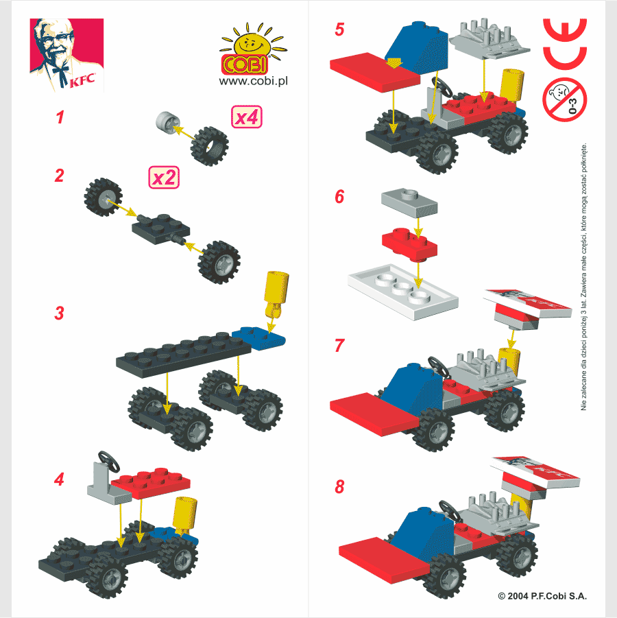 instrukcja składania klocków KFC